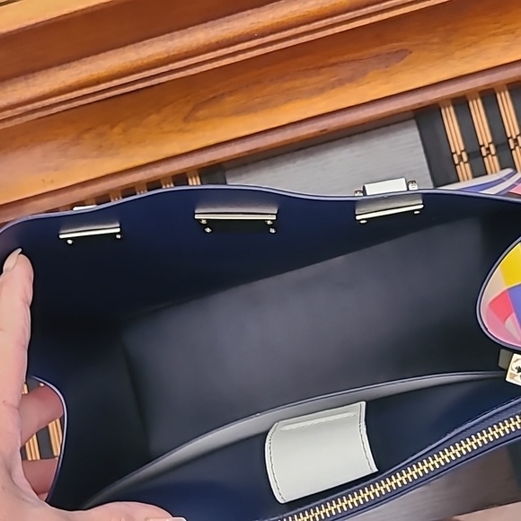 Kate ♠️ Striped leather bag - Picture 9 of 17